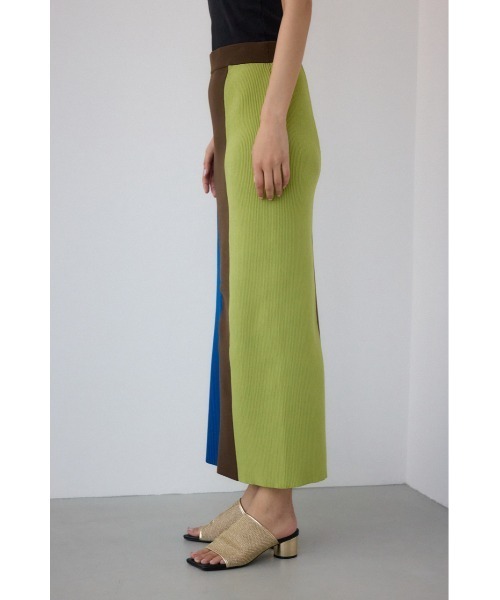 PLUS(プラス)の「【PLUS】マルチコンビアシメニットタイトスカート(スカート・レディース・ブラック系その他/グリーン系その他2・SMALL/MEDIUM)」の8枚目の写真