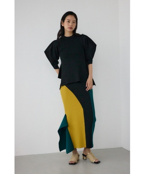 PLUS(プラス)の「【PLUS】マルチコンビアシメニットタイトスカート(スカート・レディース・ブラック系その他/グリーン系その他2・SMALL/MEDIUM)」の22枚目の写真