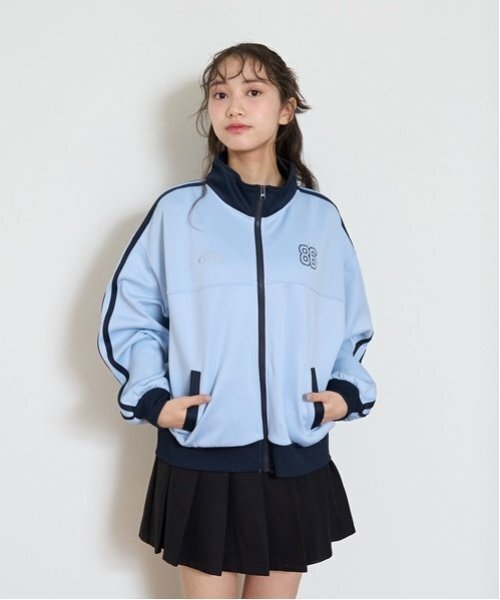 LOVETOXIC(ラブトキシック)の「【LTXC】トラックジャケット(ジャージ・キッズ・オフホワイト/ネイビー/ブラック/サックスブルー・M:150cm/S:140cm/L:160cm)」の4枚目の写真