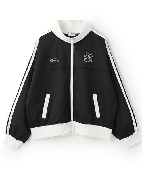 LOVETOXIC(ラブトキシック)の「【LTXC】トラックジャケット(ジャージ・キッズ・オフホワイト/ネイビー/ブラック/サックスブルー・M:150cm/S:140cm/L:160cm)」の12枚目の写真