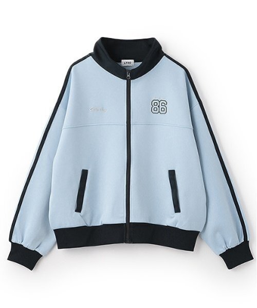 LOVETOXIC(ラブトキシック)の「【LTXC】トラックジャケット(ジャージ・キッズ・オフホワイト/ネイビー/ブラック/サックスブルー・M:150cm/S:140cm/L:160cm)」の9枚目の写真