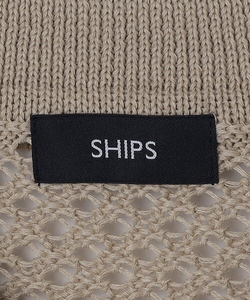 SHIPS(シップス)の「SHIPS:〈手洗い可能〉メッシュ ニット カーディガン(カーディガン/ボレロ・メンズ・ベージュ/ブルー系その他/ブラック・MEDIUM/LARGE/SMALL/X-LARGE)」の20枚目の写真
