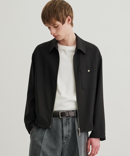 PUBLIC TOKYO（パブリックトウキョウ）の「GRトロピカルジップブルゾン（ブルゾン・メンズ・ライトブラウン/ブラック/ダークグレー・1/2）」の2枚目の写真