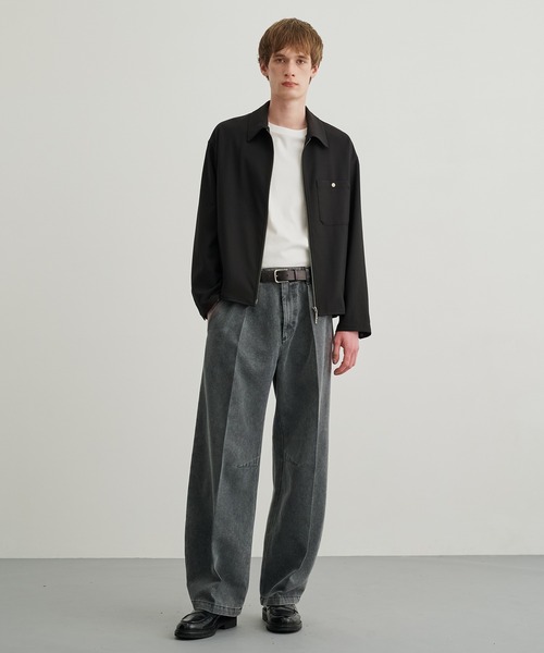 PUBLIC TOKYO（パブリックトウキョウ）の「GRトロピカルジップブルゾン（ブルゾン・メンズ・ライトブラウン/ブラック/ダークグレー・1/2）」の16枚目の写真