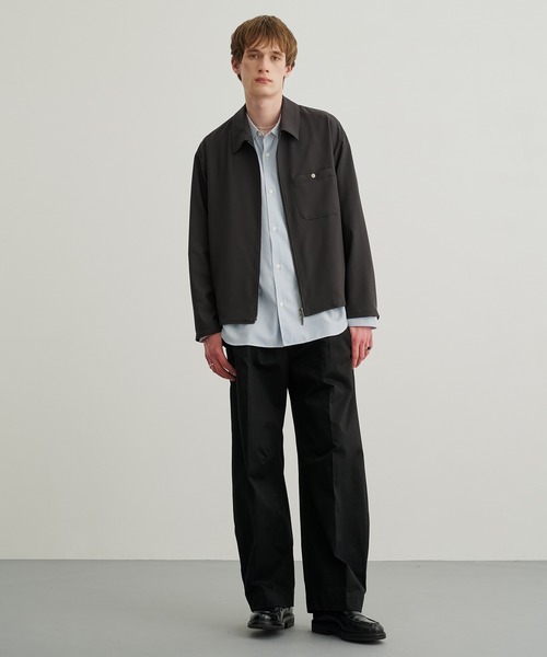 PUBLIC TOKYO（パブリックトウキョウ）の「GRトロピカルジップブルゾン（ブルゾン・メンズ・ライトブラウン/ブラック/ダークグレー・1/2）」の22枚目の写真