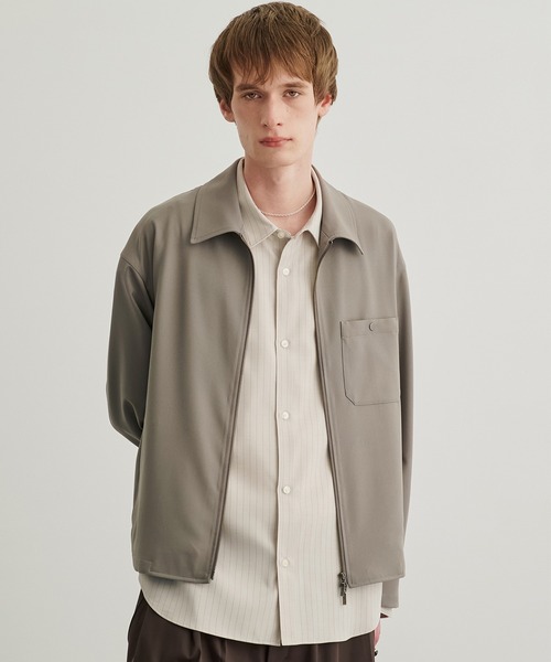 PUBLIC TOKYO（パブリックトウキョウ）の「GRトロピカルジップブルゾン（ブルゾン・メンズ・ライトブラウン/ブラック/ダークグレー・1/2）」の10枚目の写真