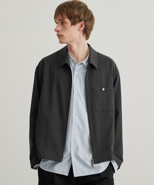 PUBLIC TOKYO（パブリックトウキョウ）の「GRトロピカルジップブルゾン（ブルゾン・メンズ・ライトブラウン/ブラック/ダークグレー・1/2）」の19枚目の写真