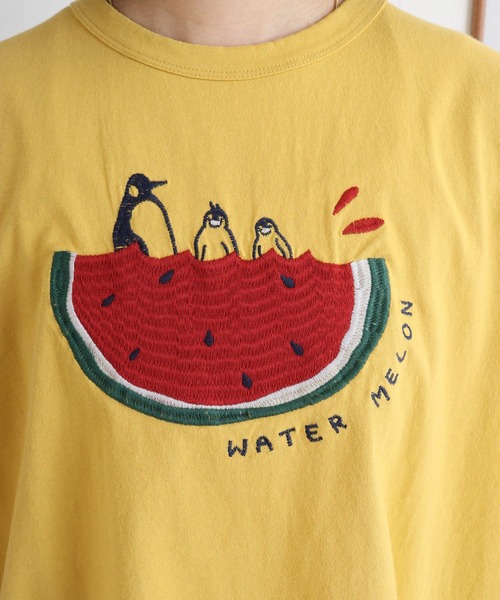 tシャツ EMAGO スイートペンギンスイカＴ レディース EMAGO スイートペンギンスイカT（Tシャツ/カットソー）｜Emago