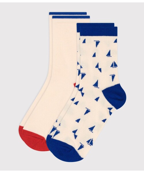 PETIT BATEAU(プチバトー)の「ソックス2枚組(ソックス/靴下・キッズ・その他1・3-4Y/5-6Y/8Y-10Y/12Y-14Y)」の1枚目の写真