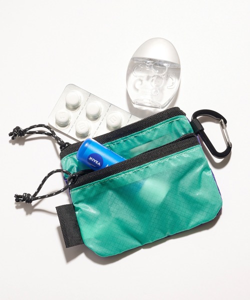 COBMASTER（コブマスター）の「【COBMASTER/コブマスター】CR FLAT POUCH/フラットポーチ/カラビナ付き（ポーチ・メンズ・ブラック/イエロー/ミント/パープル/ホワイト/グリーン/ピンク/レンガ/ブラウン・FREE）」の5枚目の写真