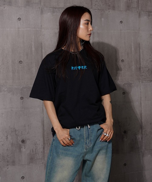 RIPPER(リッパー)の「【RIPPER】グッドラック S/S Tee / Good Luck Short Sleeve Tee(Tシャツ/カットソー・メンズ・ホワイト×グリーン/ホワイト×ブルー/ブラック×ブルー/ブラック×グリーン・M/L/XL)」の11枚目の写真