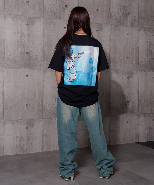 RIPPER(リッパー)の「【RIPPER】グッドラック S/S Tee / Good Luck Short Sleeve Tee(Tシャツ/カットソー・メンズ・ホワイト×グリーン/ホワイト×ブルー/ブラック×ブルー/ブラック×グリーン・M/L/XL)」の7枚目の写真