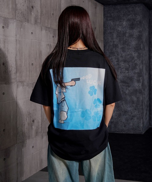 RIPPER(リッパー)の「【RIPPER】グッドラック S/S Tee / Good Luck Short Sleeve Tee(Tシャツ/カットソー・メンズ・ホワイト×グリーン/ホワイト×ブルー/ブラック×ブルー/ブラック×グリーン・M/L/XL)」の9枚目の写真