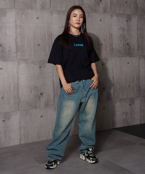 RIPPER(リッパー)の「【RIPPER】グッドラック S/S Tee / Good Luck Short Sleeve Tee(Tシャツ/カットソー・メンズ・ホワイト×グリーン/ホワイト×ブルー/ブラック×ブルー/ブラック×グリーン・M/L/XL)」の8枚目の写真