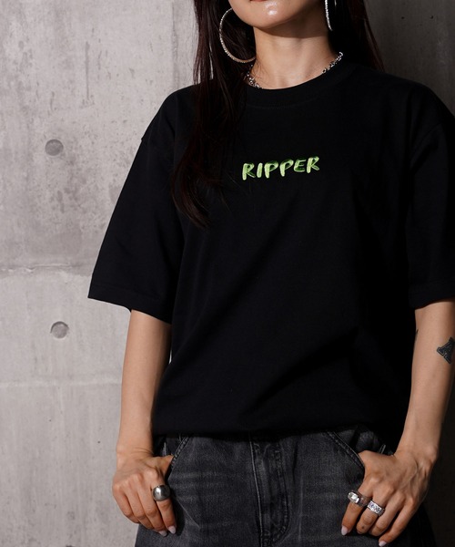 RIPPER(リッパー)の「【RIPPER】グッドラック S/S Tee / Good Luck Short Sleeve Tee(Tシャツ/カットソー・メンズ・ホワイト×グリーン/ホワイト×ブルー/ブラック×ブルー/ブラック×グリーン・M/L/XL)」の5枚目の写真
