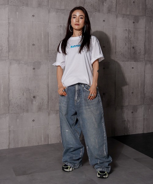 RIPPER(リッパー)の「【RIPPER】グッドラック S/S Tee / Good Luck Short Sleeve Tee(Tシャツ/カットソー・メンズ・ホワイト×グリーン/ホワイト×ブルー/ブラック×ブルー/ブラック×グリーン・M/L/XL)」の13枚目の写真