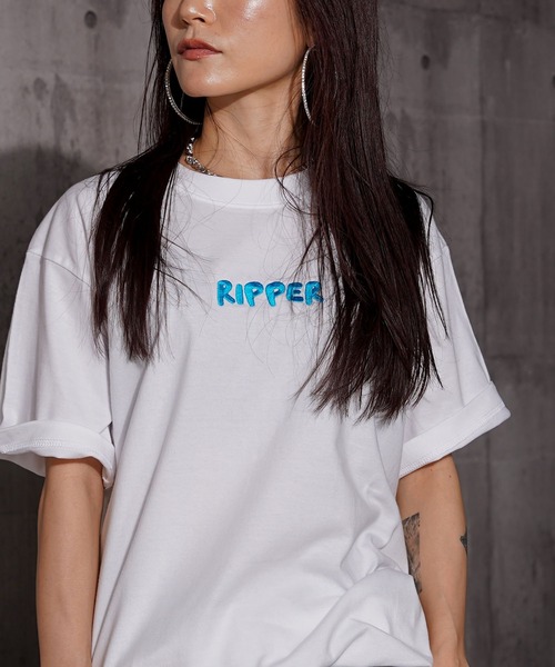 RIPPER(リッパー)の「【RIPPER】グッドラック S/S Tee / Good Luck Short Sleeve Tee(Tシャツ/カットソー・メンズ・ホワイト×グリーン/ホワイト×ブルー/ブラック×ブルー/ブラック×グリーン・M/L/XL)」の15枚目の写真