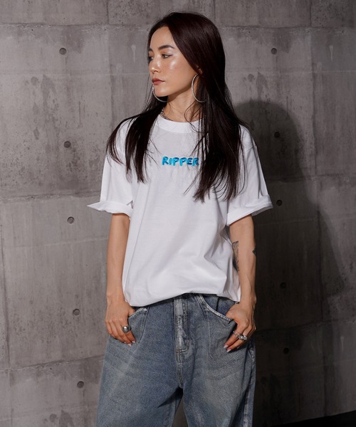 RIPPER(リッパー)の「【RIPPER】グッドラック S/S Tee / Good Luck Short Sleeve Tee(Tシャツ/カットソー・メンズ・ホワイト×グリーン/ホワイト×ブルー/ブラック×ブルー/ブラック×グリーン・M/L/XL)」の16枚目の写真