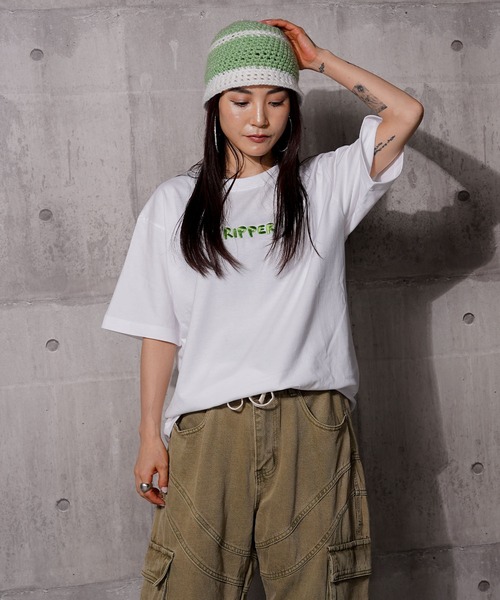 RIPPER(リッパー)の「【RIPPER】グッドラック S/S Tee / Good Luck Short Sleeve Tee(Tシャツ/カットソー・メンズ・ホワイト×グリーン/ホワイト×ブルー/ブラック×ブルー/ブラック×グリーン・M/L/XL)」の21枚目の写真
