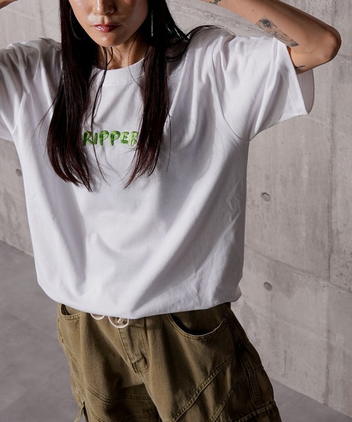 RIPPER(リッパー)の「【RIPPER】グッドラック S/S Tee / Good Luck Short Sleeve Tee(Tシャツ/カットソー・メンズ・ホワイト×グリーン/ホワイト×ブルー/ブラック×ブルー/ブラック×グリーン・M/L/XL)」の20枚目の写真