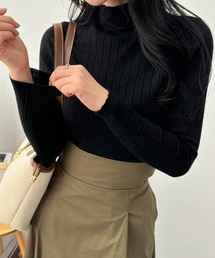 10color/着回し抜群。春服。人気継続中!大人かわいいシンプルハイネックニット