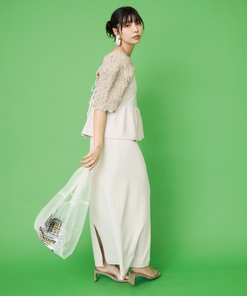 JETSET SOLO PLUS (ジェットセットソロプラス)の「【INDUS luxury for JETSET SOLO PLUS】フラワーシャーリングブラウス(シャツ/ブラウス・レディース・ブラック/オフホワイト/ピンク/ベージュ・FREE)」の19枚目の写真