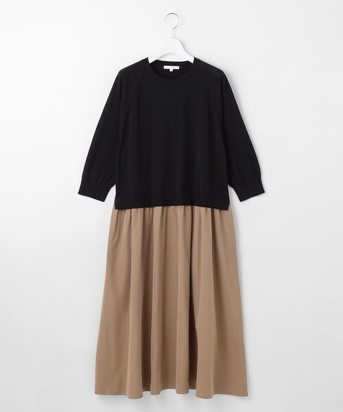 タフタコンビ ワンピース（ワンピース）｜自由区（ジユウク）の