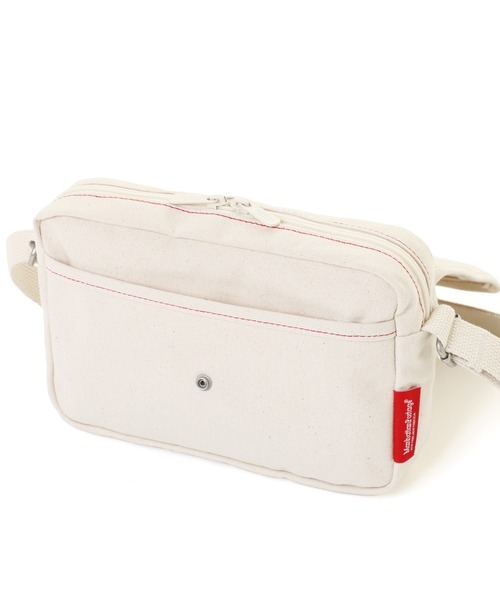Manhattan Portage（マンハッタンポーテージ）の「FAR ROCKAWAY BAG CANVAS LITE 25（ショルダーバッグ・レディース・ナチュラル/ダークネイビー・X-SMALL）」の5枚目の写真