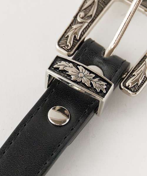 ROOPTOKYO(ループトウキョウ)の「Faux leather western belt/フェイクレザー ウエスタンベルト メンズ 夏物 夏服(ベルト・メンズ・キャメル/ブラック・FREE)」の12枚目の写真