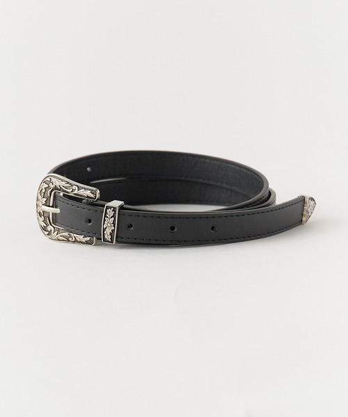 ROOPTOKYO(ループトウキョウ)の「Faux leather western belt/フェイクレザー ウエスタンベルト メンズ 夏物 夏服(ベルト・メンズ・キャメル/ブラック・FREE)」の4枚目の写真