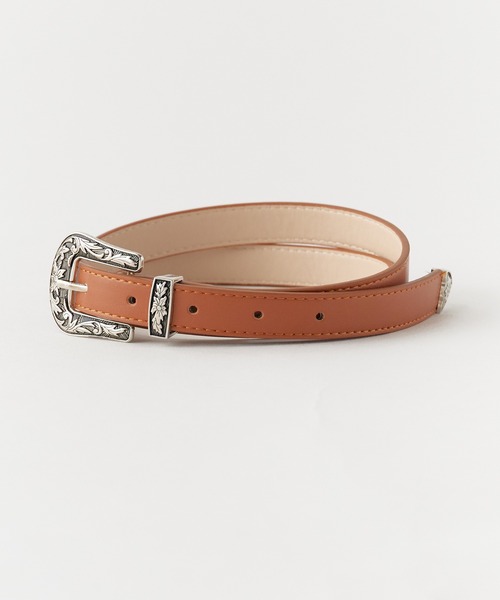 ROOPTOKYO(ループトウキョウ)の「Faux leather western belt/フェイクレザー ウエスタンベルト メンズ 夏物 夏服(ベルト・メンズ・キャメル/ブラック・FREE)」の8枚目の写真