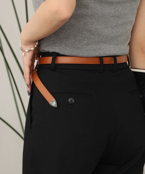 ROOPTOKYO(ループトウキョウ)の「Faux leather western belt/フェイクレザー ウエスタンベルト メンズ 夏物 夏服(ベルト・メンズ・キャメル/ブラック・FREE)」の10枚目の写真