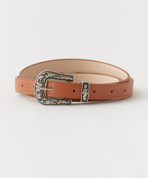 ROOPTOKYO(ループトウキョウ)の「Faux leather western belt/フェイクレザー ウエスタンベルト メンズ 夏物 夏服(ベルト・メンズ・キャメル/ブラック・FREE)」の7枚目の写真