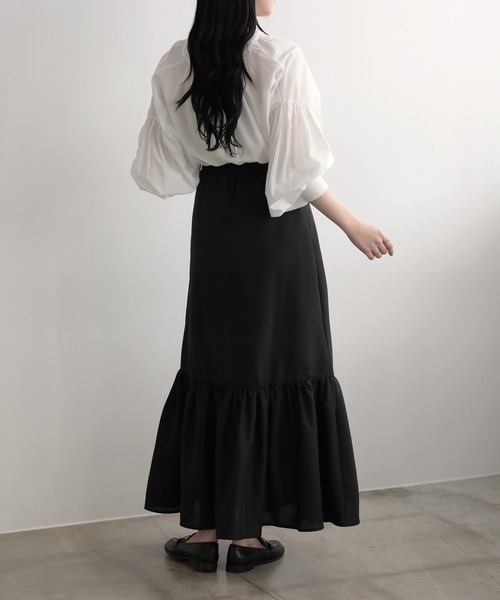 新品 貴重 MARON BOUILLIE スカート☆ ギャザースカート（ホワイト） – マロン・ブイー オンラインショップ