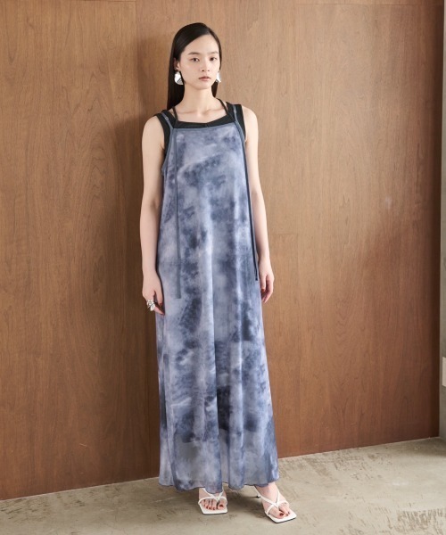 ワンピース yai 結婚式・パーティ〉【SHIPS別注】kaene:2WAY ボウタイ ロング