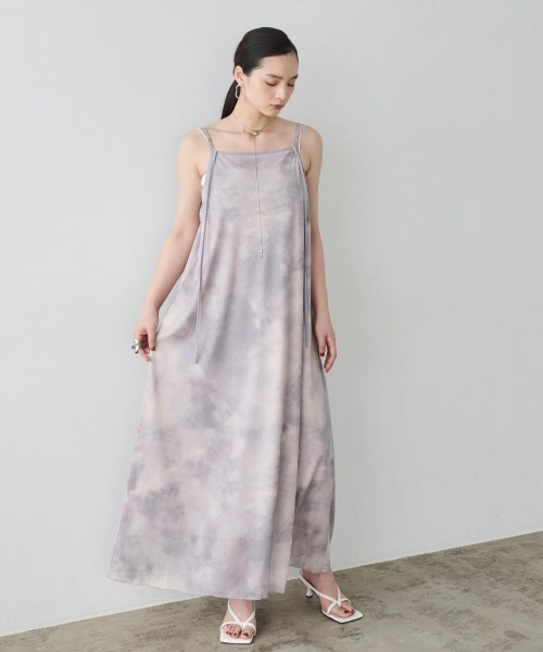 AIC.（エーアイシー）の「2wayムラ染めプリントロングワンピース（ワンピース・レディース・ライトグレー/ピンク系/チャコールグレー・FREE）」の15枚目の写真