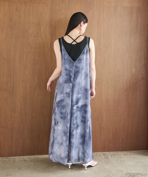 AIC.（エーアイシー）の「2wayムラ染めプリントロングワンピース（ワンピース・レディース・ライトグレー/ピンク系/チャコールグレー・FREE）」の7枚目の写真