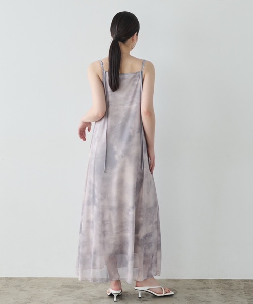 AIC.（エーアイシー）の「2wayムラ染めプリントロングワンピース（ワンピース・レディース・ライトグレー/ピンク系/チャコールグレー・FREE）」の18枚目の写真