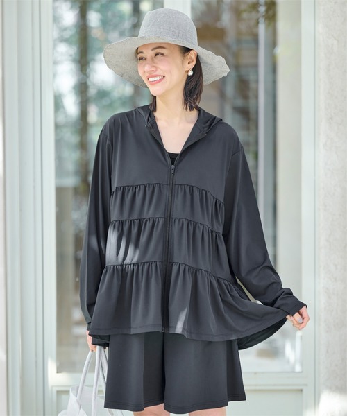 ティアードラッシュパーカー（ラッシュガード）｜ever closet