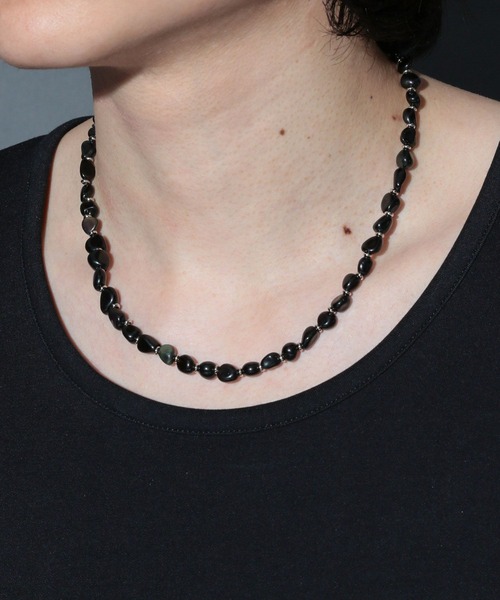 HARE（ハレ）の「【MADE IN JAPAN】BLACK ONYXネックレス(HARE)（ネックレス・メンズ・ブラック・FREE）」の2枚目の写真