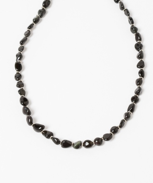 HARE（ハレ）の「【MADE IN JAPAN】BLACK ONYXネックレス(HARE)（ネックレス・メンズ・ブラック・FREE）」の4枚目の写真