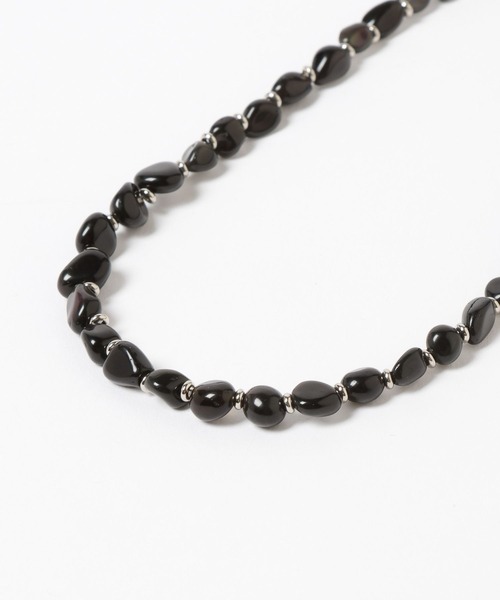 HARE（ハレ）の「【MADE IN JAPAN】BLACK ONYXネックレス(HARE)（ネックレス・メンズ・ブラック・FREE）」の5枚目の写真