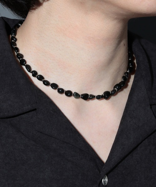 HARE（ハレ）の「【MADE IN JAPAN】BLACK ONYXネックレス(HARE)（ネックレス・メンズ・ブラック・FREE）」の11枚目の写真
