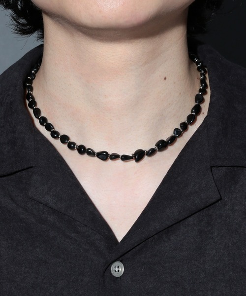 HARE（ハレ）の「【MADE IN JAPAN】BLACK ONYXネックレス(HARE)（ネックレス・メンズ・ブラック・FREE）」の10枚目の写真