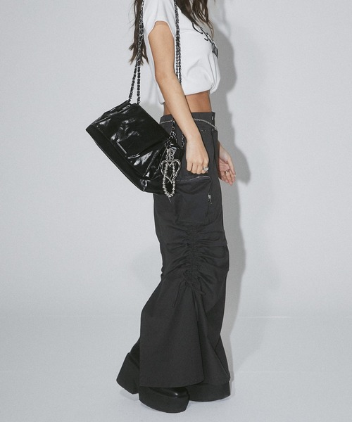 ENVYM（アンビー）の「【Aimi×ENVYM】ビッグポケットロングスカート（スカート・レディース・グレー/ブラック/カーキ・FREE）」の15枚目の写真