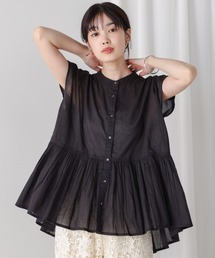 Bou Jeloud | ボイルバンドカラーブラウス(シャツ/ブラウス)