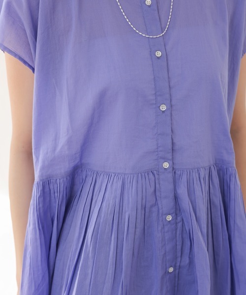 Bou Jeloud(ブージュルード)の「ボイルバンドカラーブラウス(シャツ/ブラウス・レディース・ブラック/ラベンダー/イエロー・38)」の14枚目の写真