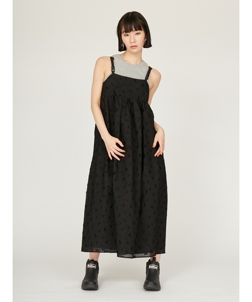 emmi(エミ)の「ジャガードワークワンピース(ワンピース・レディース・ミント/ブラック・0/1)」の7枚目の写真