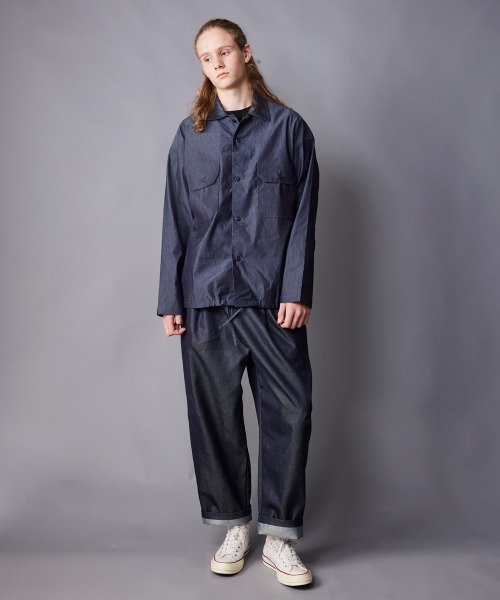 rehacer(レアセル)の「rehacer : Tactical Denim Shirt Jacket / タクティカル デニムシャツ ジャケット(シャツ/ブラウス・メンズ・インディゴブルー・LARGE/MEDIUM/SMALL/X-LARGE)」の6枚目の写真