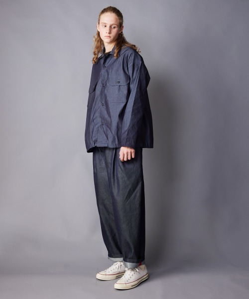 rehacer(レアセル)の「rehacer : Tactical Denim Shirt Jacket / タクティカル デニムシャツ ジャケット(シャツ/ブラウス・メンズ・インディゴブルー・LARGE/MEDIUM/SMALL/X-LARGE)」の7枚目の写真
